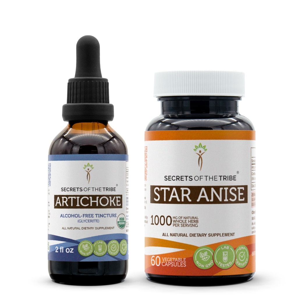 Artichoke USDA Organik dan Star Anise Capsules (2 pcs):