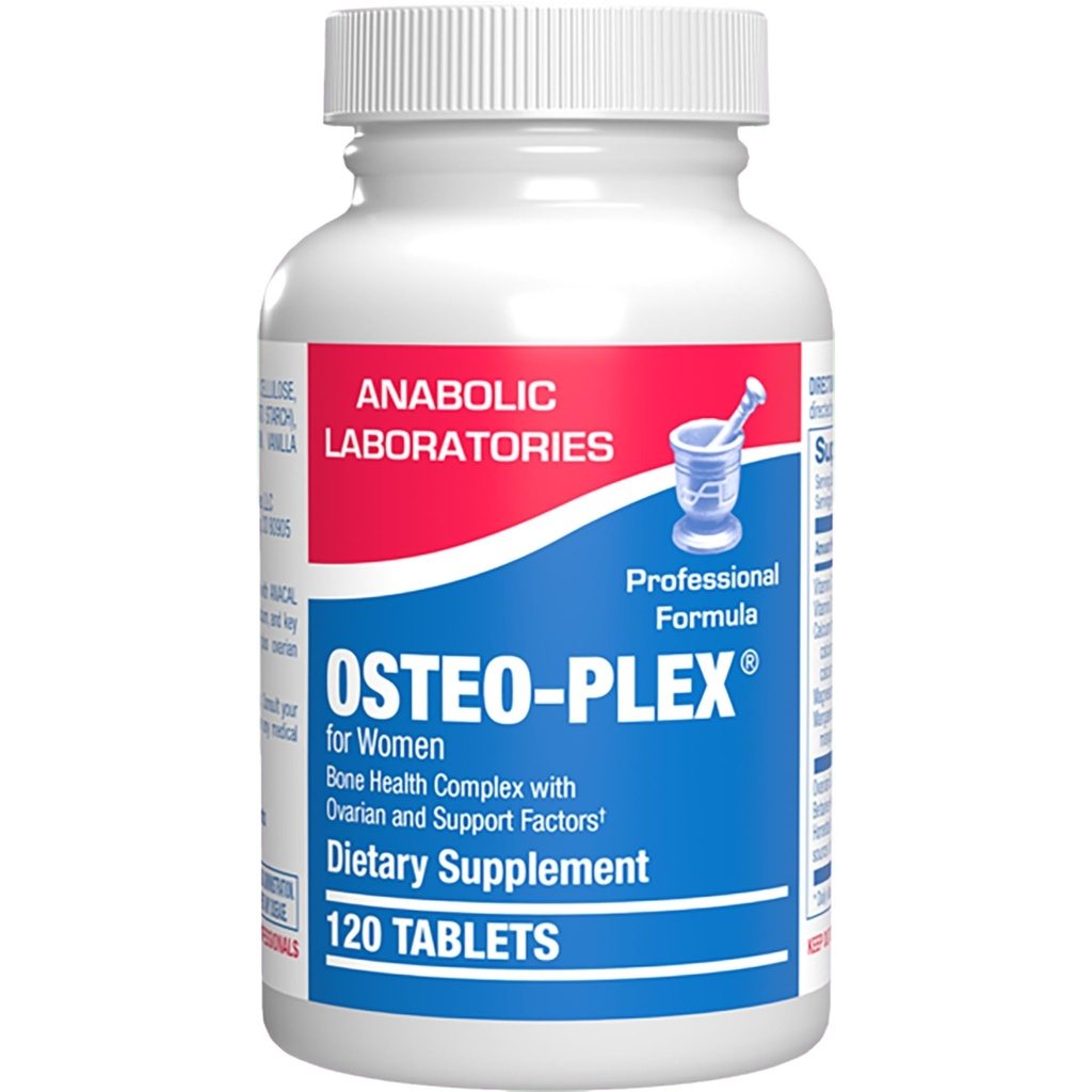 Osteo- Plex Bone Health Supplement for Women - Clinical Formula Bone Strength Suplement with Magnesium Calcium D3 & Trace Minerals Complex - Easy to Swallow Gentle Tablets (120 Count)