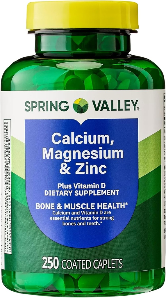 Kalsium, Magnesium, Zinc & Vitamin D3.