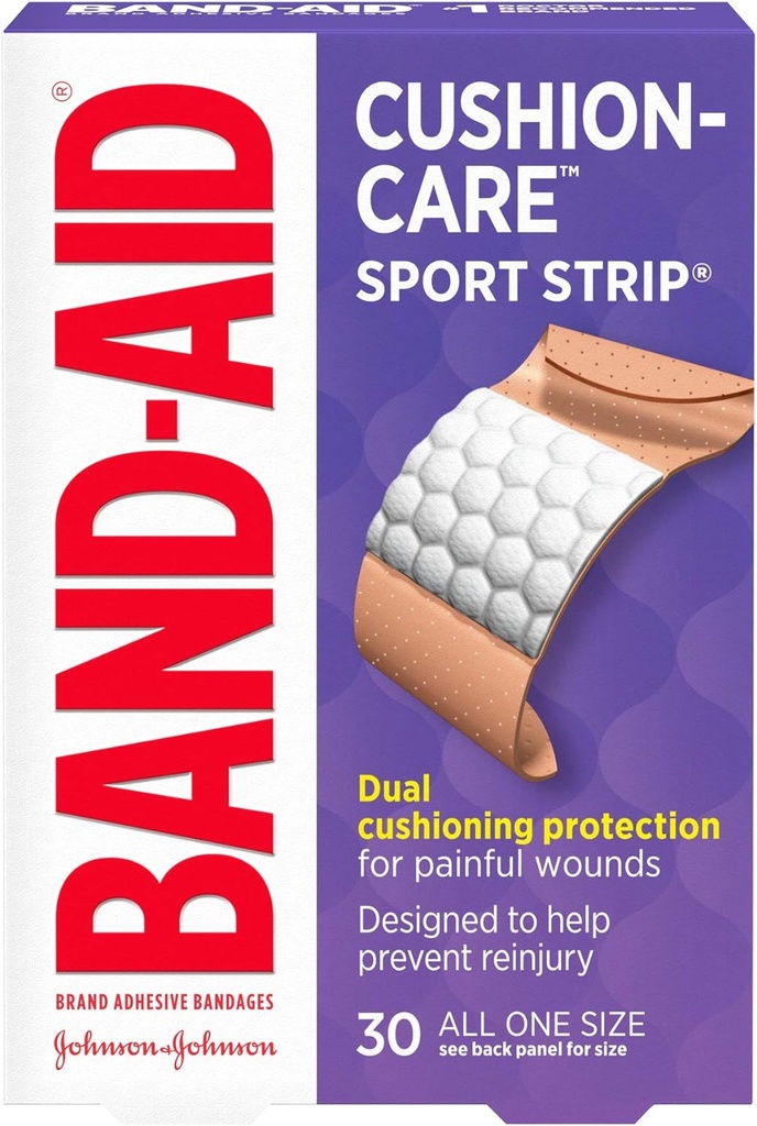 Band- Aid Brand Adhesive Bandages, Sport Strip / Extra Wide, 30 Count