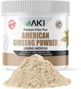 AKI American Ginseng Powder dengan 4% Ginsenosides - Ideal dengan Coffee, Beverages Like Smoothies (4oz / 1113g)