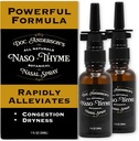 Spray Nasal Botani Doc Anderson - Lembab kemacetan alam dengan Aloe & Thyme untuk Clearer Breathing, Combat Irritants, dan Moisturizes, dibuat di USA (2 Pack)
