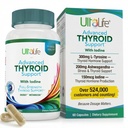 Daily Thyroid Boost Lanjutan Formula dengan Iodin Ashwagandha Vitamin B12 Zinc dan Selenium untuk Energi Metabolisme dan Fokus 60 Kapsul