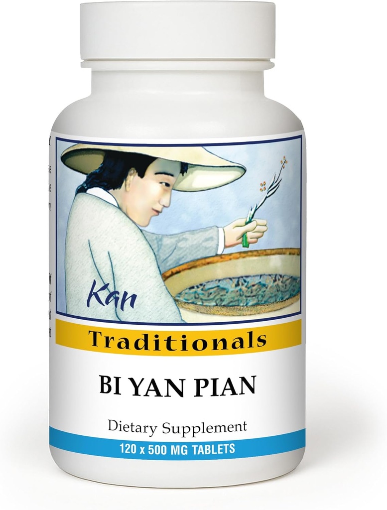 Perusahaan Kan Herb Bi Yan Pian - Formula tradisional Cina untuk Kesehatan Sinus, Mendukung Passsages Hapus Nasal, Pengamanan Seasonal, Supplemen Herbal, 120 Tablet