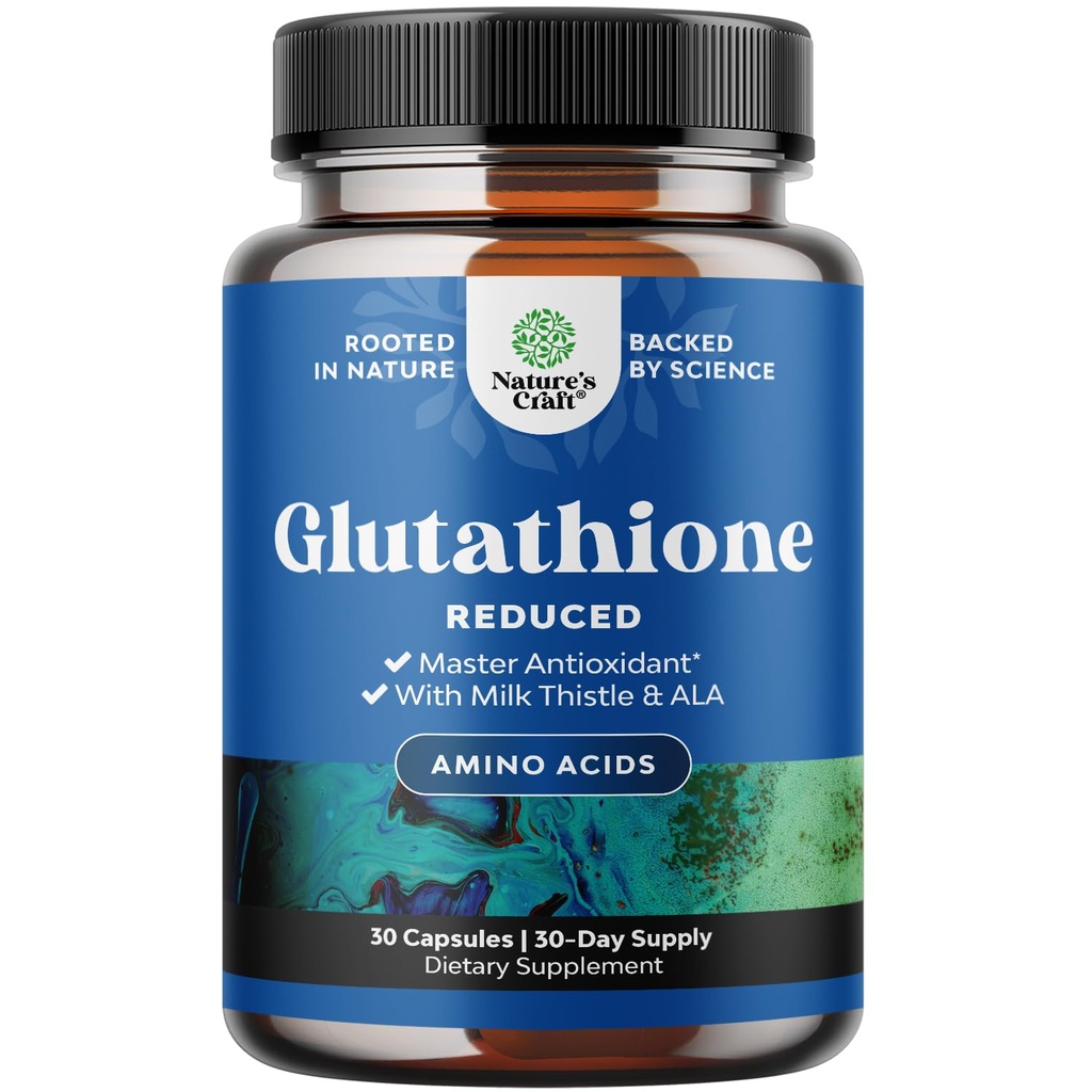 Mengurangi Suplemen Glutathione dengan Milk Thistle - 500 mg per Serving Pure L Glutathione dengan Alpha Lipoic Acid & Milk Thistle Silymarin - 30 Count