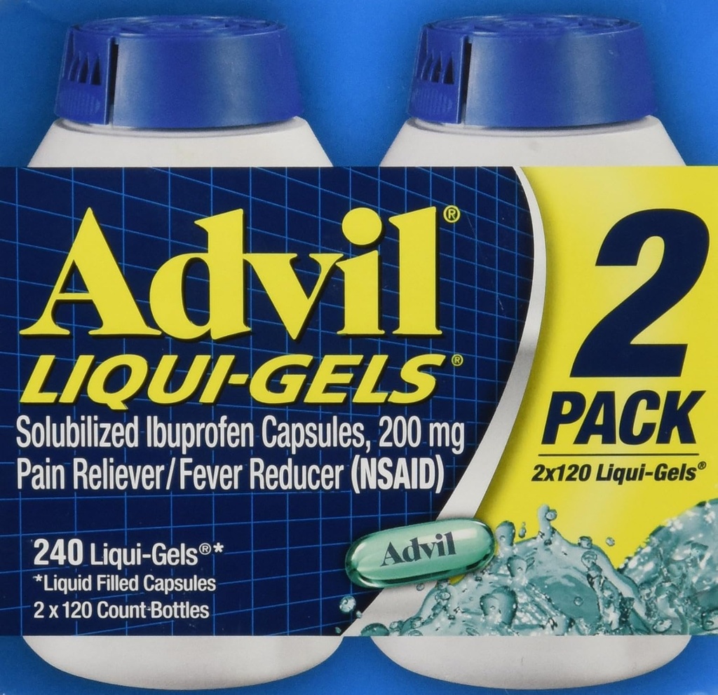 Advil Liquigels, 200 Miligram, 240 Count 200mg