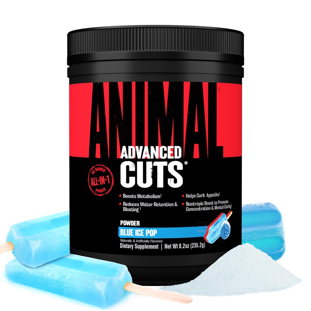 Pemotong Hewan Thermogenic Fat Burner - Berat Kehilangan Perempuan dan Pria untuk Metabolisme, Energi, Fokus, dan Dukungan Otak Nootropic Dengan Ketones Appetite Suppresan - Blue Ice Pop Flavor