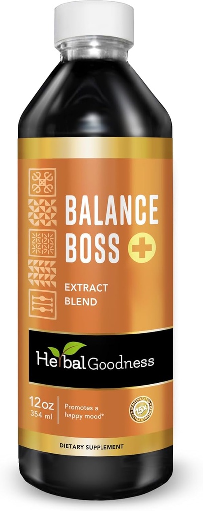 Herbal Goodness Happy Mood Supplemen - St Johns Worth Promotion Relaxation and Calstice, Rhodiola Rosea Saldo Boss 12 Flas
