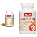 Jarrow Formula Curcumin 95 500mg - hingga 120 Pelayan (Vevgie Caps) & Vitamin D3 125 mcg (5000 IU) - 100 Pelayan (Softgels)
