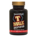 NaturresPlus T Male - 60 Vegetarian Capsules - Promotes Muscle Gain & Stamina, Mood Enhancer - Gluten Free - 30 Total Pelayan