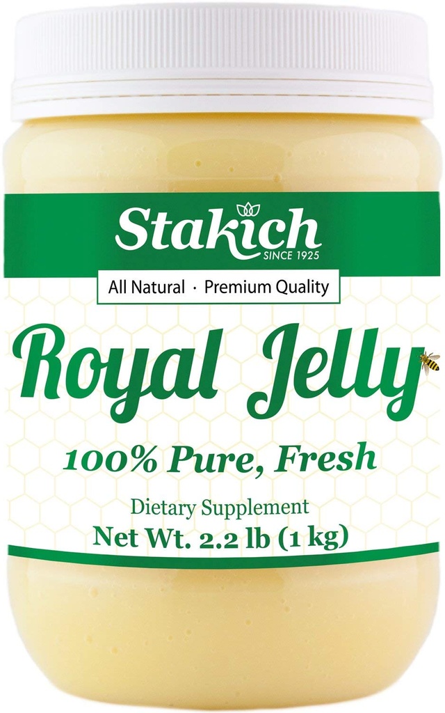 Stakich Segar Royal Jelly - Pure, All Natural - No Addititives / Flavors / Preservative Ditambahkan - 1 Kilogram (2.2 Pounds)
