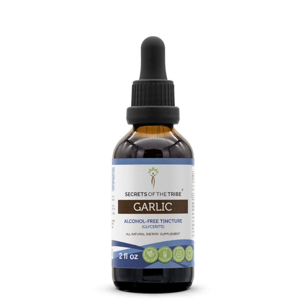 Rahasia Bawang Bawang Bawang hitam Suku Mengodong Alkohol- Ekstrak Liquid Bebas, Bulb Kering Bawang Putih (2 FL OZ)