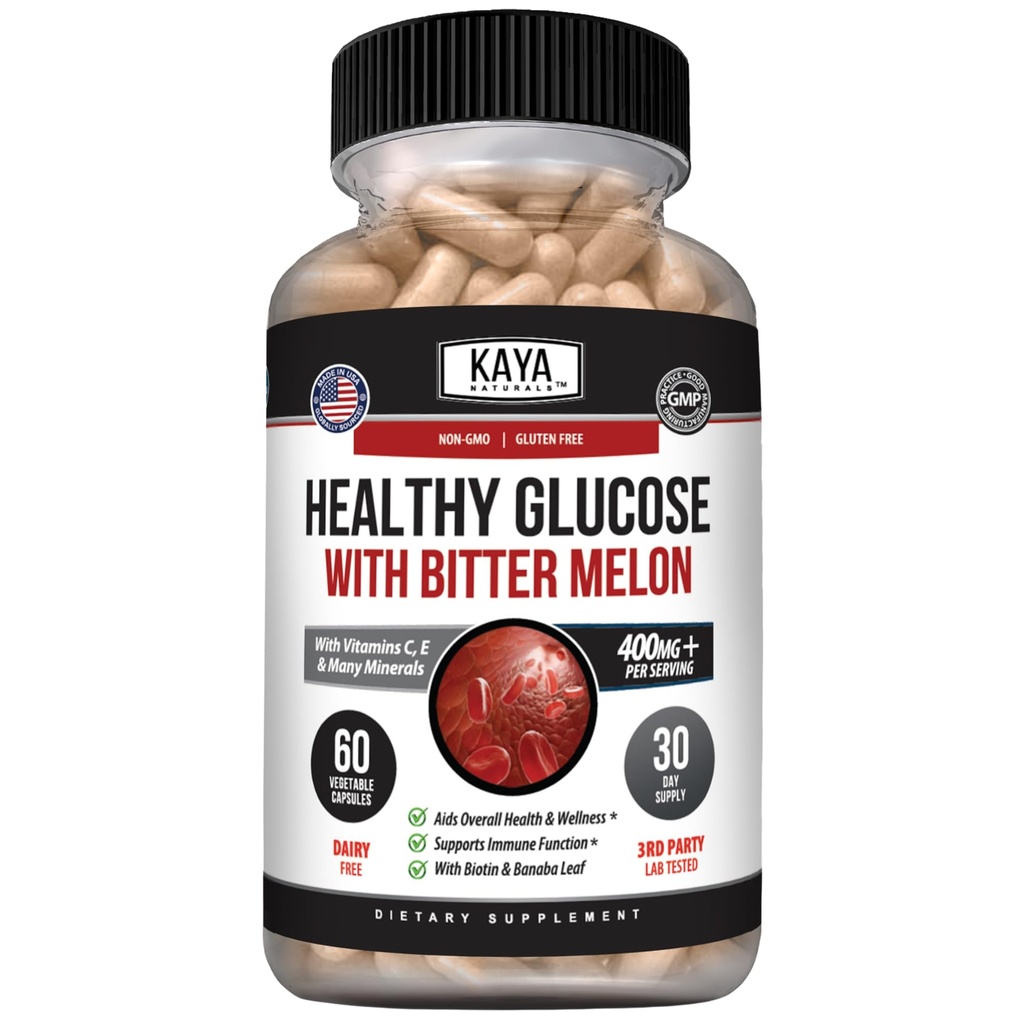 Kaya Vitamin dan Mineral, Alpha Lipoic Acide, Cinnamon, Vitamin C & E, Non-GMO (60 Count)