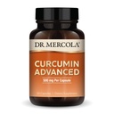 Dr. Mercola Curcumin Advanced - 500 mg Curcumin Root Extract - 95% Curcuminoids - For Vision Health, Discuble & Focus - Non-GMO, Gluten- Free & Soy- 30 Capsules (30 Pelayan)