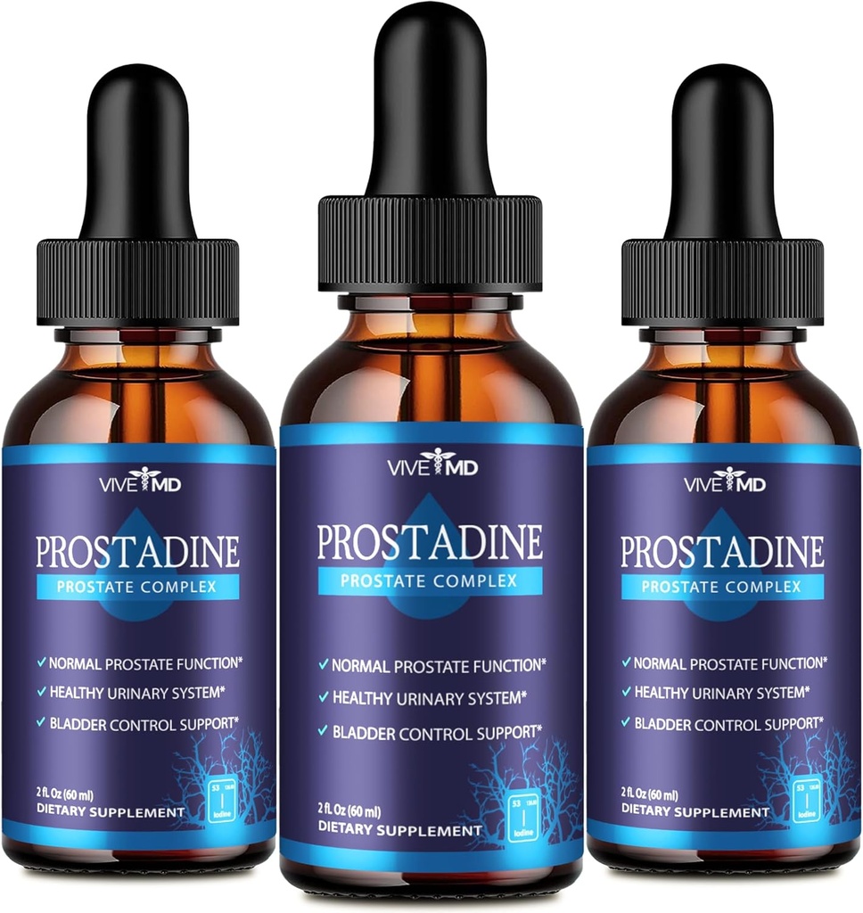 VIVE MD Prostadine Drops for Prostate Health, Bladder Urinating Issues - Prostadine Official Drop Formula - Extra Power dengan Pocalate - Prostadine Review (Paket 3)