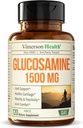 Glucosamin Sulfate 1500mg w / Potasium - FSA Pendukung Bersama Terwujud untuk Cartilage, Bone & Joint Health, Pekerjaan Bantuan Ketidaknyamanan Untuk Kembali, Knee & Tangan - Kompleks Glucosamin 120 Tab