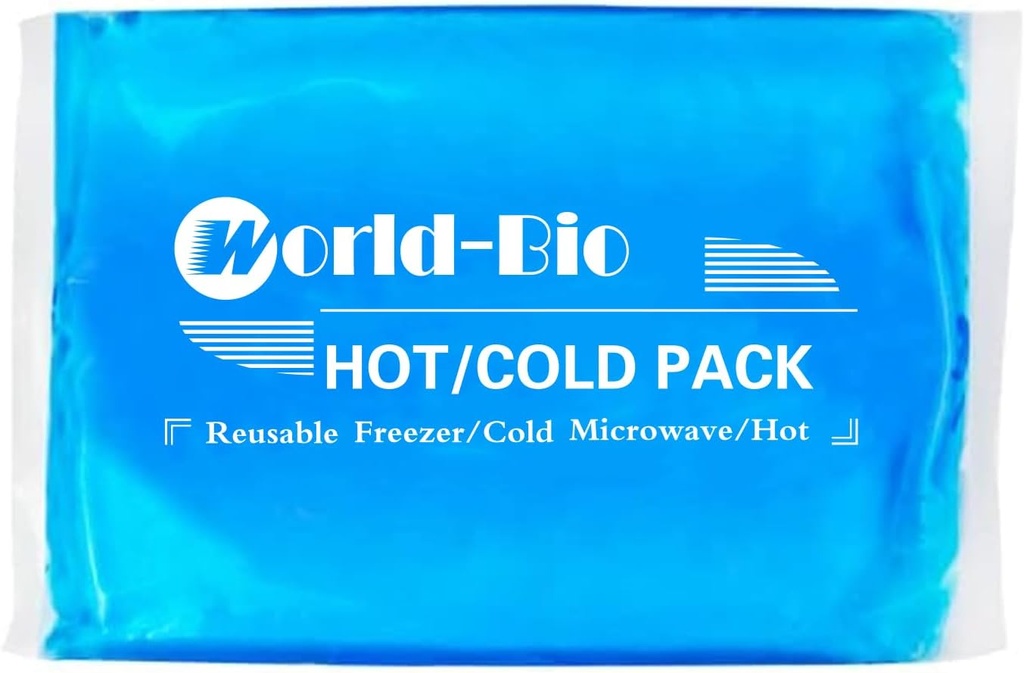 Paket Es Besar untuk Injuries Reconable Gel (8.3 "× 12.4"), Flexible Cold Pack for Pack for Pain Relief, Hot / Cold Compress Terapi Gel Freezer untuk Shoulder, Back, Leg, Lule, Beckered, Pembengkakan, Inflamasi