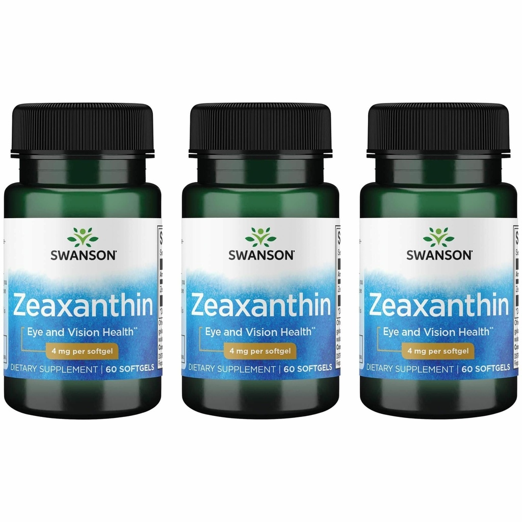 Swanson Oraxanthin 4 Miligram 60 Sgels (3 Pack)