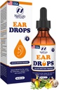 Natural Ear Drops for Ear Infeksi - Herbal Eardrops for Dewasa, Children & Pets - Soothes Discomfort, Ear Aches, Itchy Ears, Perenang Ear, & Loosens Wax - Anak-anak Safe Ear Oil dibuat di USA (2 Oz)