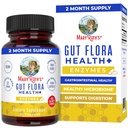 MaryRuth 's Gut Flora Health + Enzymes, 124; Prebiotic Digeptical Enzymes for Heally Gum Biome & Digetical Duption Support dua Bulan Supply
