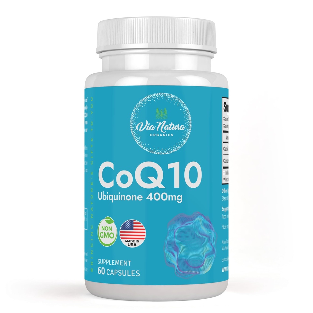 CoQ10 Ubiquinone 400mg 124; Tambahan 124; 60 Kapsul