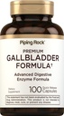 Suplemen Piping Rock Gallbreeze; 100 Kapsules 124; Advanced Digetical Enzyme Lengkap Formula untuk Pria & Women 124; Non-GMO & Gluten Bebas
