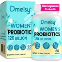 Suplemen Menopause bagi Perempuan, 120 miliar Probiotik CFU, 13- 1 Herbs Kompleks Provinsi, untuk Menopause Relief, Hormone Balance, Hot Flashes, Night Sweats, Mood Swings, Gut & Imunity - 60 Capsule