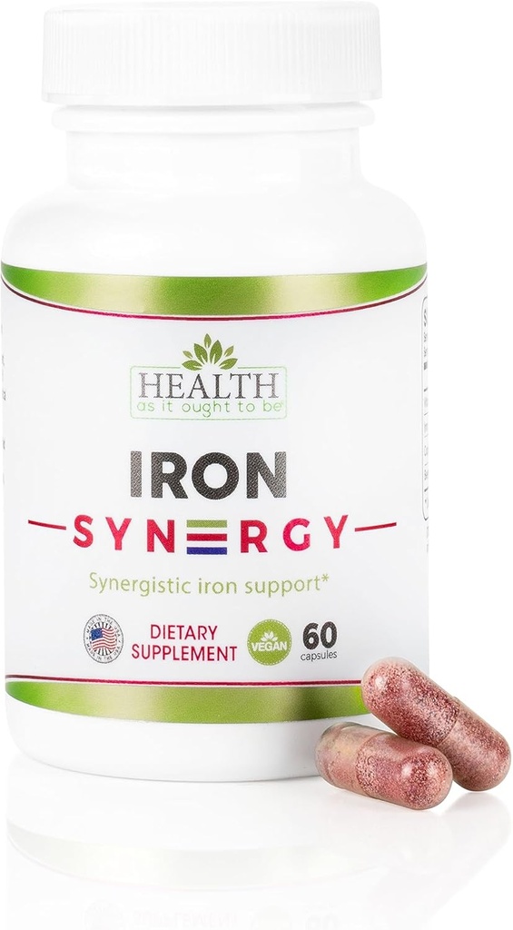 Kesehatan Seperti Yang Diharapkan Untuk Menjadi Penambahan Syn3rgy Besi: 124; Physician Formulated Kapsul dengan Besi, Copper, Root Beet, Vitamin C 124; 60 Kapsul