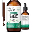 Wild & Organic Chanca Piedra Extation Drops - Stone Breaker for Kidney Stones & Gallbrew Support - Herbal Tincture for Urinary Tract Wells - Vegan, Sugar & Alcohol- Free - 2 fll oz