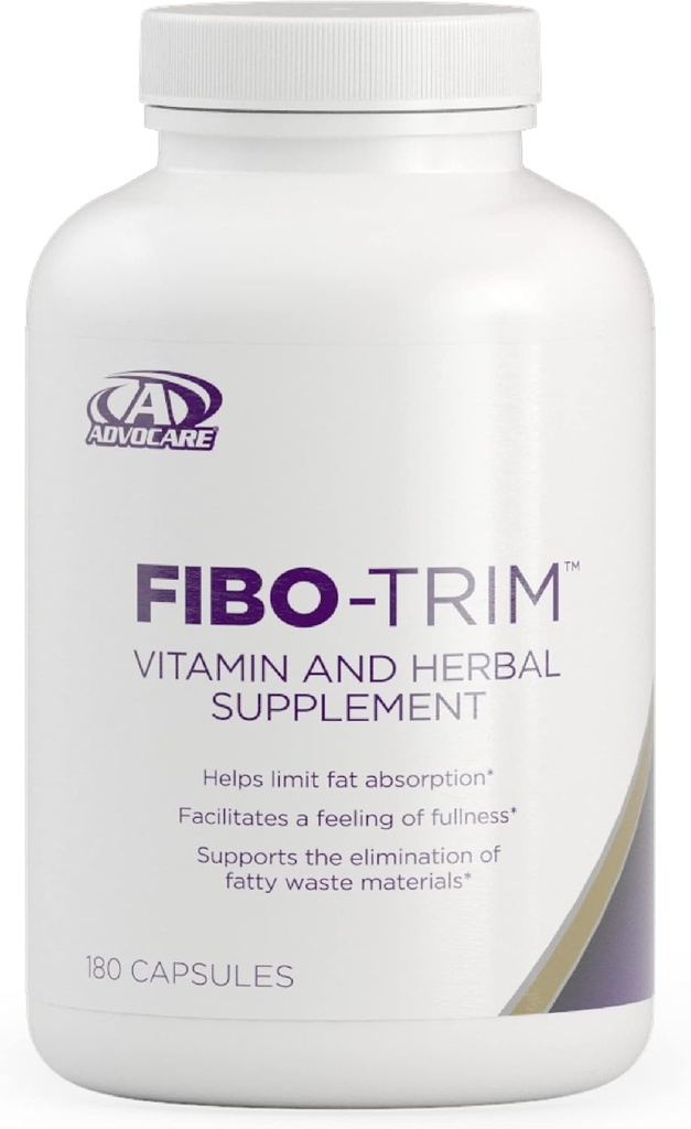AdvoCare Fibo- Trim - Helping Limit Absorpsi * - Dietary Suplemen dengan Vitamin C, Vitamin E, Niasin, Taurine & More - 180 Capsules