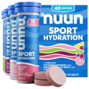 Nuun Sport Electrolite Tablet Proaktif Hidration, Mixed Flavors, 4 Pack (40 Servis)