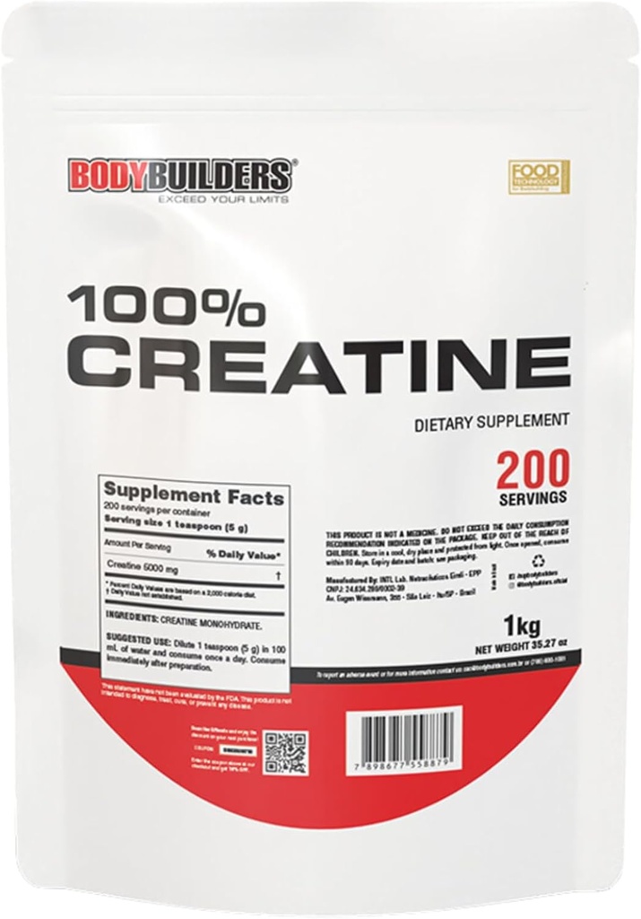 100% Creatine, Unflafedored, 2.2lb, 200 Servings