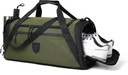 Gym Duffle Bags For Men & Women, Large Duffle Bag For Men Travel, Weekend Overnight Bag With Shoe Comment & Wet, Water Resistant Sports Duffle Bag A- TD-TD-003- Green