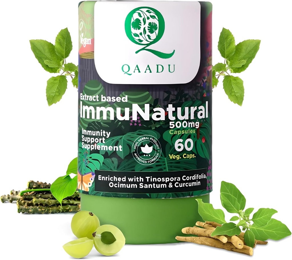 ImmuAlam bagi 60 Capsules Alami, Vegan Ayurvedic Immunity Boosters