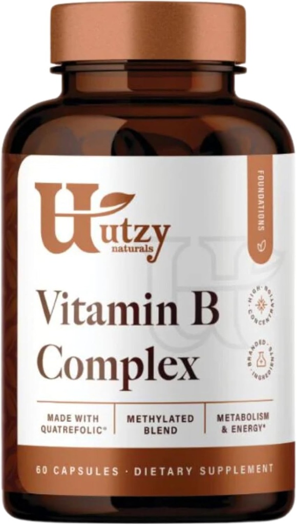 Utzy Vitamin B Kompleks 124; Berisi Semua 8 Essibe B Vitamin 124; dengan Choline dan Inositol 124; 60 Kapsul