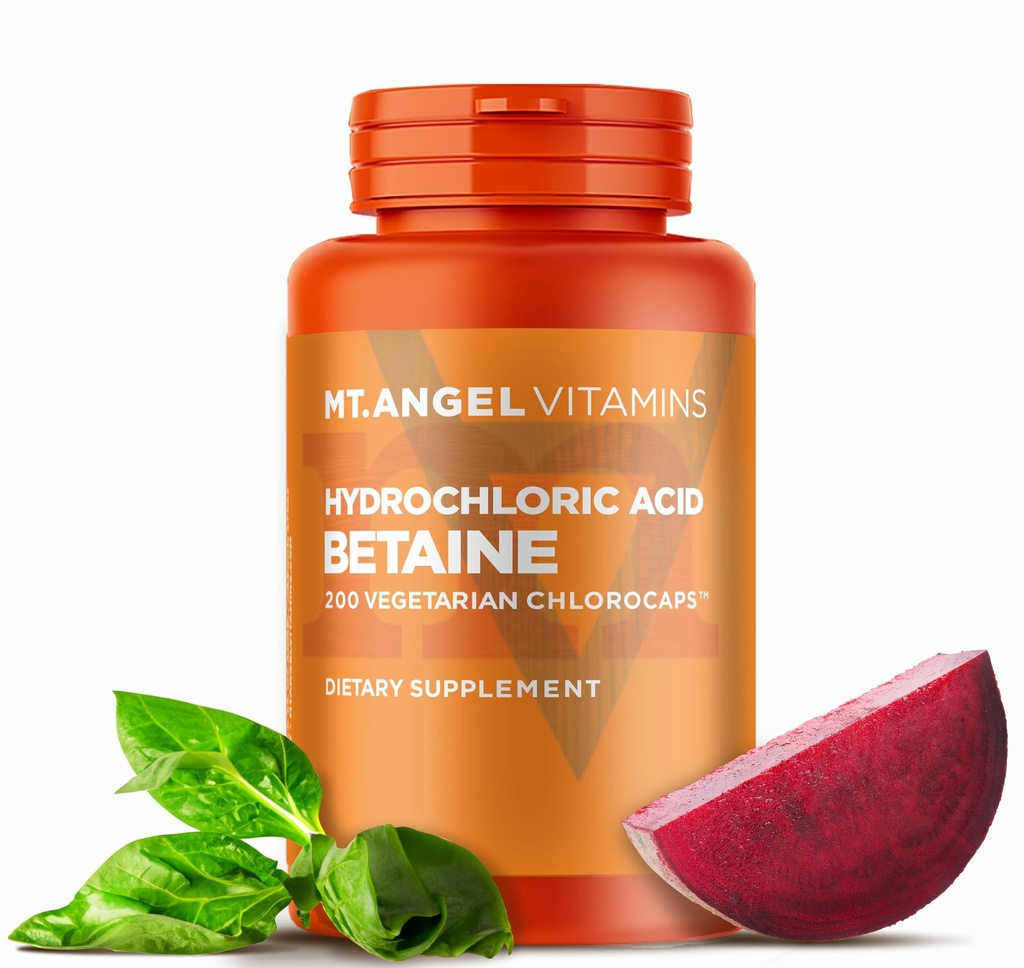 Gunung Vitamin Angel - Acid Betaine Hydrochloric, Mendukung Ditraffic & Gastric Juice (200 Vegetarian Chlorocaps)
