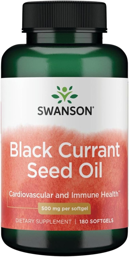 Swanson Black Currant Seed Oil - Herbal Suplemen Memproyeksikan Sistem Imune & Heart Health