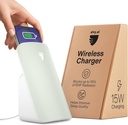 Fast Qi Fast Wireless Charger for Cell Phones - Designed with EMF Management Technology for Enhanced Charging, Advanced Environmental Shielding, Lab Tested by Ordos Tech, 2023 (Mint Green)