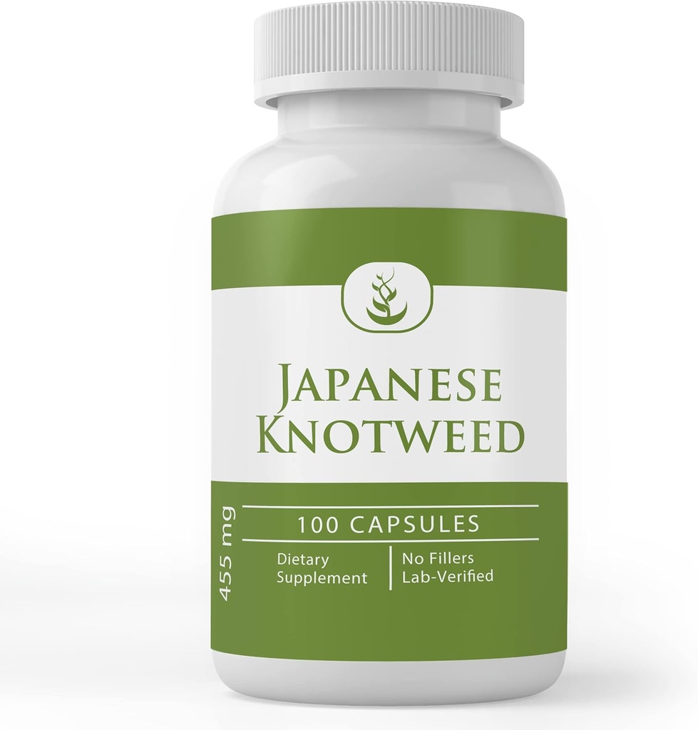 Murni Ingregents Asli Jepang Knotweed, (100 Capsules) Selalu Murni, Tidak Ada Addonist atau Filler, Lab Verified