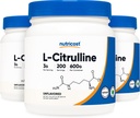 Powder murni L- Citrulline (Dasar) (600 Grams) (3 Botol)