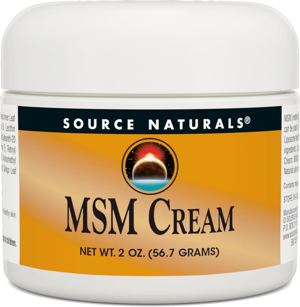 Sumber MSM Cream - Berisi Vitamin E dan Ginkgo - 2 oz