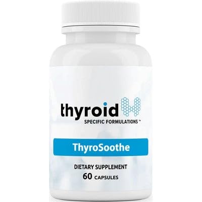 ThyroSoothe - Dr Formuda Bantuan Thyroid - Formula Alam untuk Kondisi Hipertiroidism & Graves '- Termasuk Selenium, Vitamin C, Lemon Balm Untuk Kesehatan Overall Thyroid