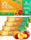IQMIX Hydration Electrolite Powder - 4-1 Formula for Hydration, Mental Clarity, Mood dan Recovery - Sugar- Free Drink Mix, Keto, Magnesium L- Threbonate, Lion 's Mane - 20 Count Peach Mangga