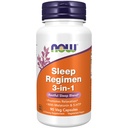 Now Foods Supplemen, Sleep Regimen 3-In- 1, With Melonatin, 5-HTP and L-Theanine, Restful Sleep Blend *, 90 Veg Capsules