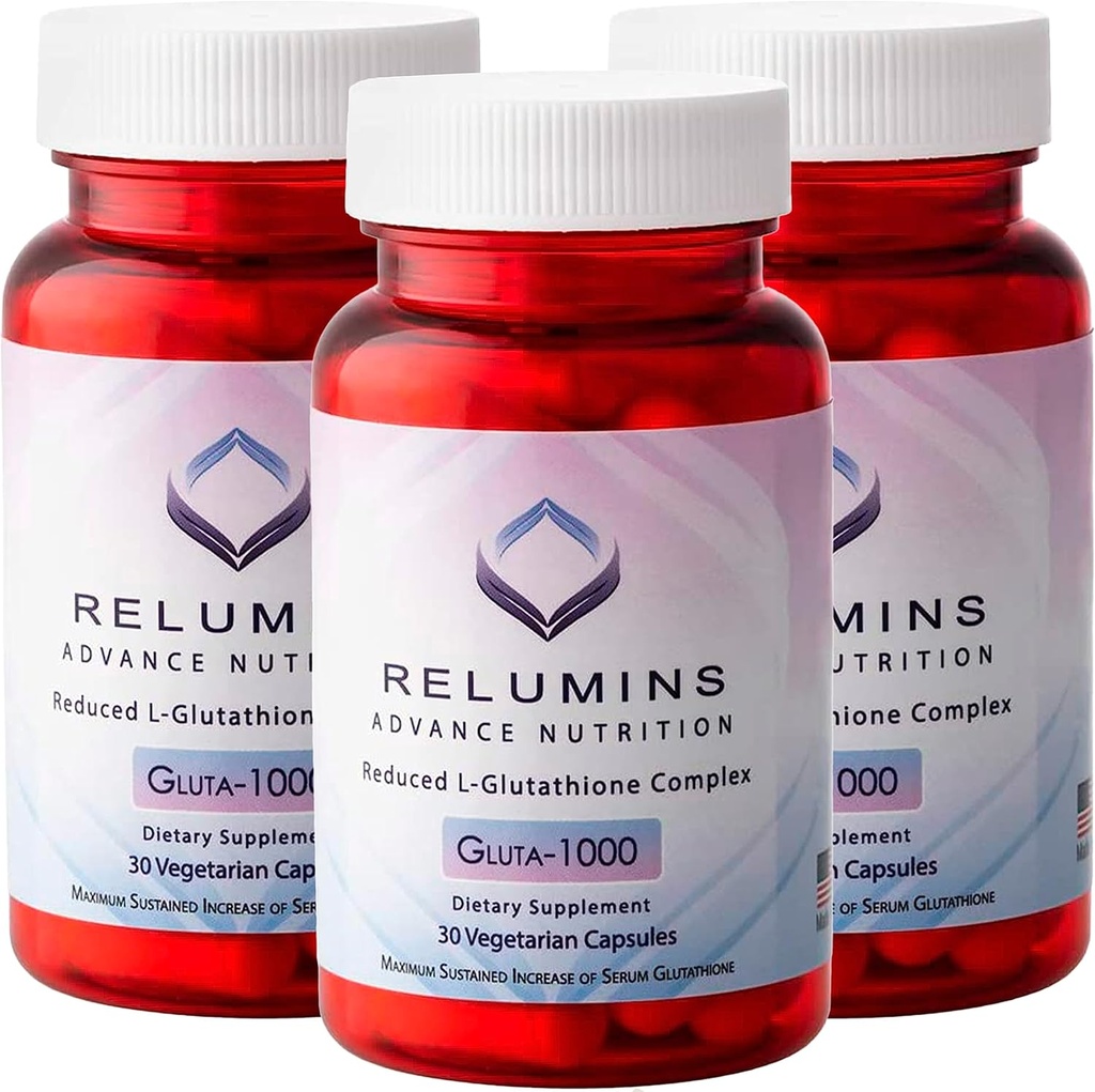 Rilis Lita-Glutathione, Alfa Lipoic & Rose HIPS, Antioksidant Dukungan untuk Skin & Overall Wellness, Dibuat di USA - 30 Capsules x 3 Botol (Supply Hari)