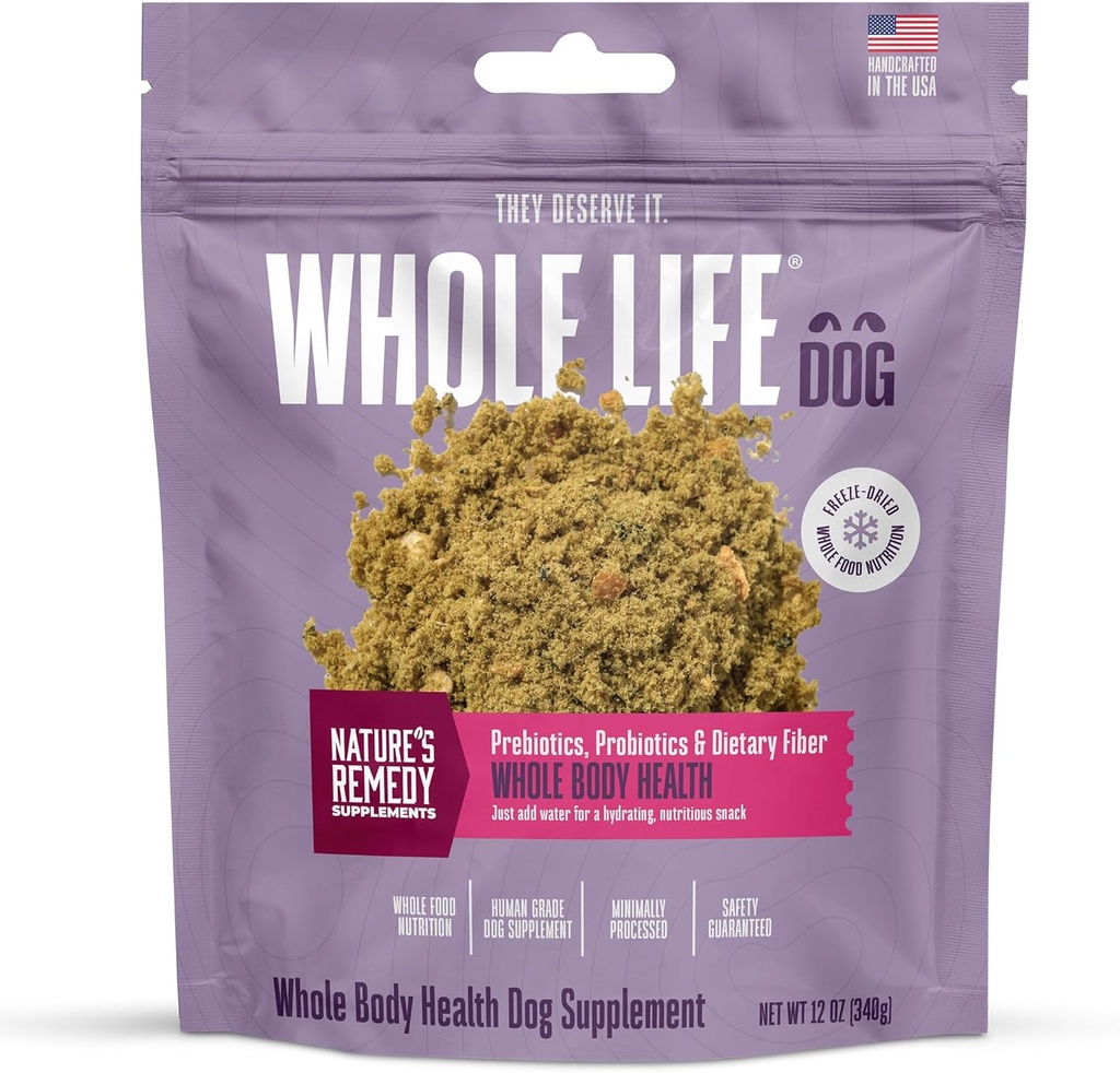 Whole Dog Whole Body Health Supplement for Dogs, Vitamin & Supports for Healthy Skin, Ammune Support, Progories & Hydration