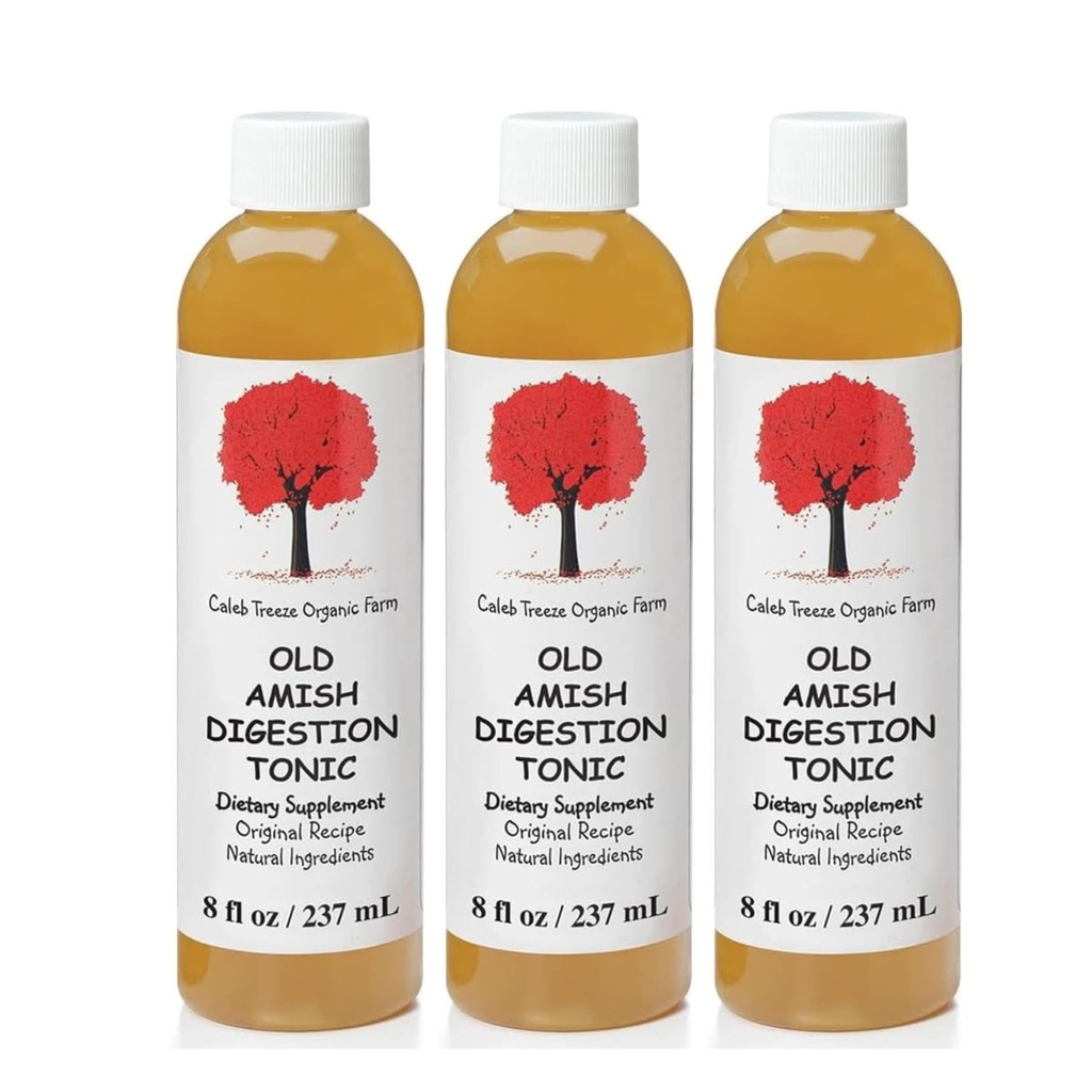 Caleb Treeze Old Amish Ditraffic Tonic (Sebelumnya: Menghentikan Acid Reflux) 8 oz (Paket 3)