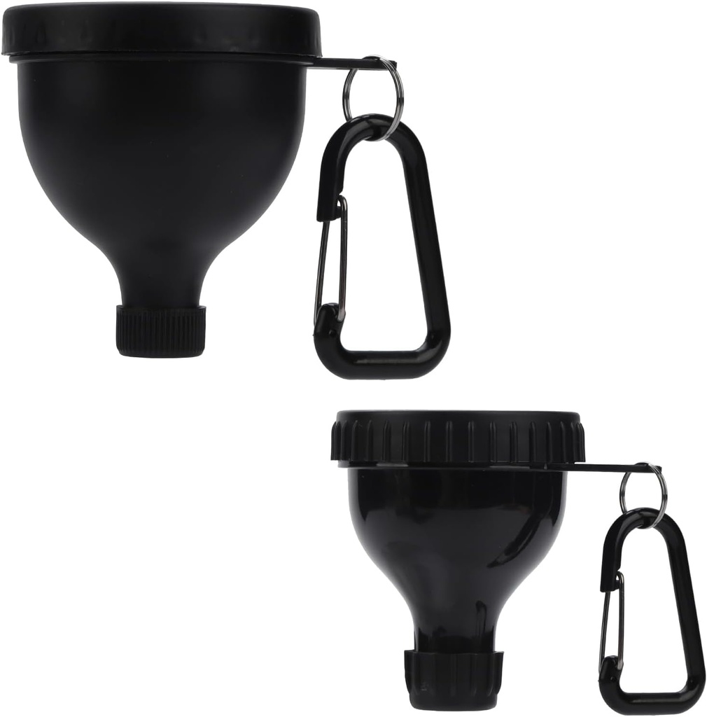 2 Pcs Protein Powder Container, Portable Protein Powder Travel Container, Protein Powder Funnel, Water Bottle for Powder Mixes, Pra Workout / Gym Suppplemen Keychain (50ml + 100ml)