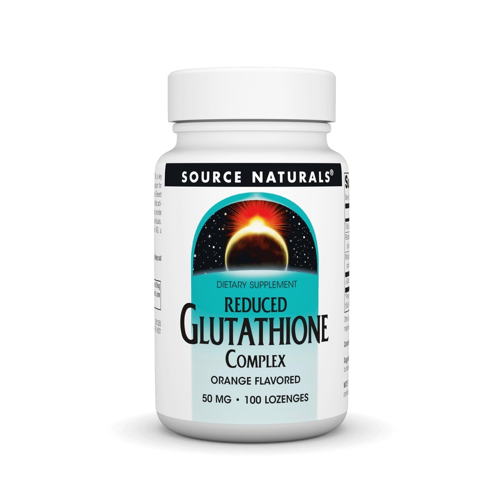 Sumber: Reduced Glutathione Kompleks 50 mg Oranye Flavored - 100 Lozenges