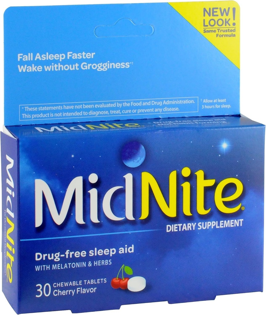 MidNite Natural Sleep Supplemen, 30- Count Box (Paket 2)